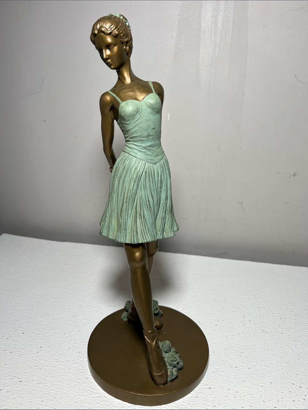 Janet Bronze and Patina Ballerina Figurine